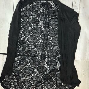 Hot Topic Black Lace Cardigan